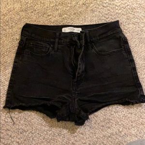 Black Abercrombie Jean Shorts